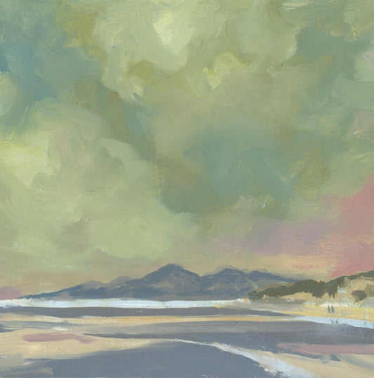 Irish landscape original | Emerald skies, Murlough | Polly Gribben