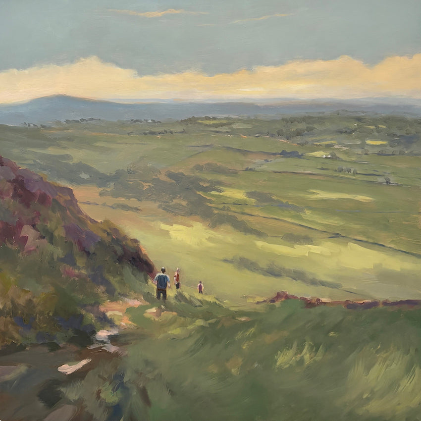 Irish landscape painting | In the steps of Patrick | Slemish | Polly Gribben | irish landscape | Irish art for sale