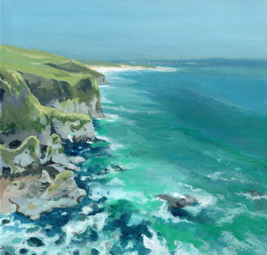 Irish seascape fine art card| Magheracross | Polly Gribben