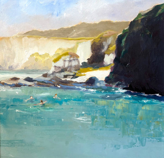 Ballintoy | Ballintoy secret beach | secret seas | North coast NI | White cliffs | Basalt cliffs | Polly Gribben