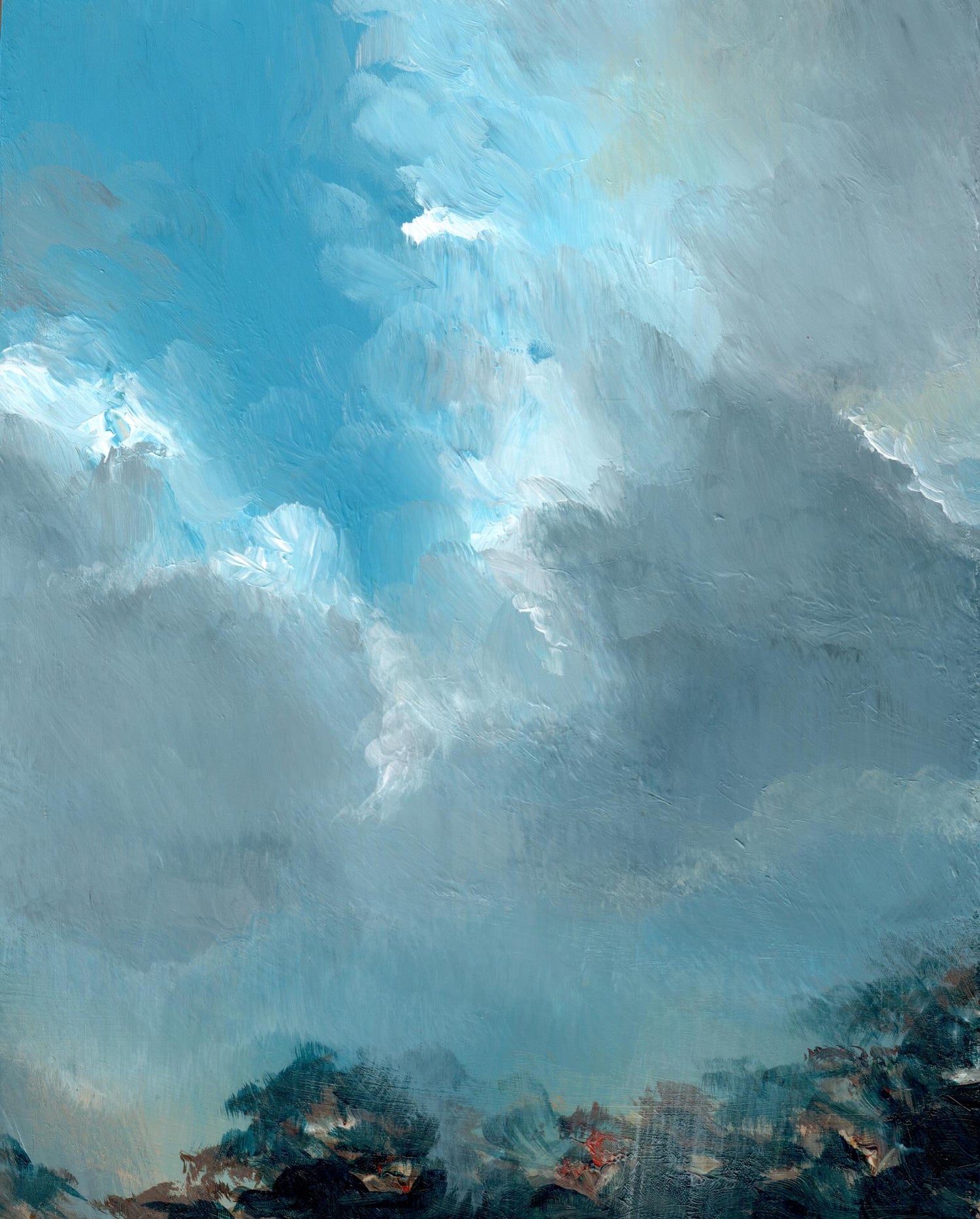 Irish landscape painting_Northern Ireland art_Autumn rain_Polly Gribben