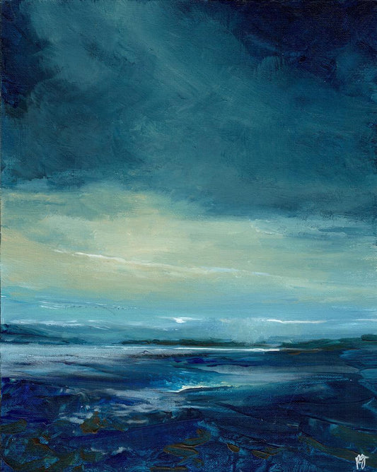 Irish seascape painting | Donegal original | Inch island | Rathmullan | Polly Gribben