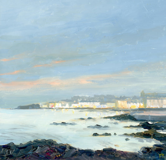 Portstewart promenade | Portstewart | Night lights | Tranquility | Polly Gribben | North coast print 