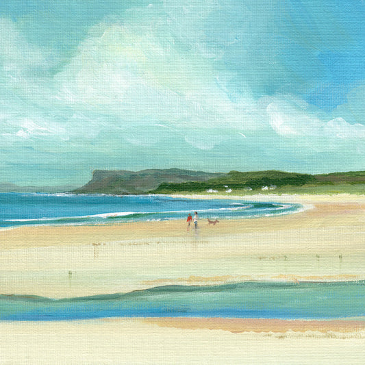 Irish landscape painting | Ballycastle | Polly Gribben | Fine art greetings card