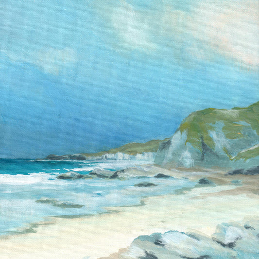 Irish seascape painting | Whiterocks | Polly Gribben