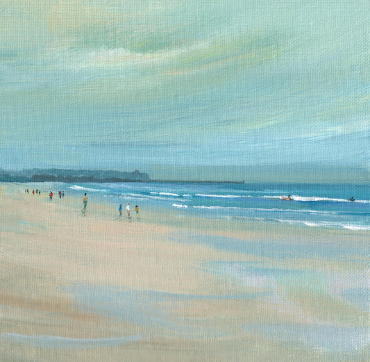 Irish landscape painting | Northern Ireland seascape | Portstewart strand | Polly Gribben