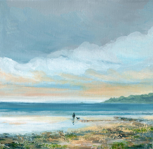 Irish landscape painting | Irish landscape print | Irish seascape painting | Northern Ireland seascape painting | Carnlough |Polly Gribben | Irish art print